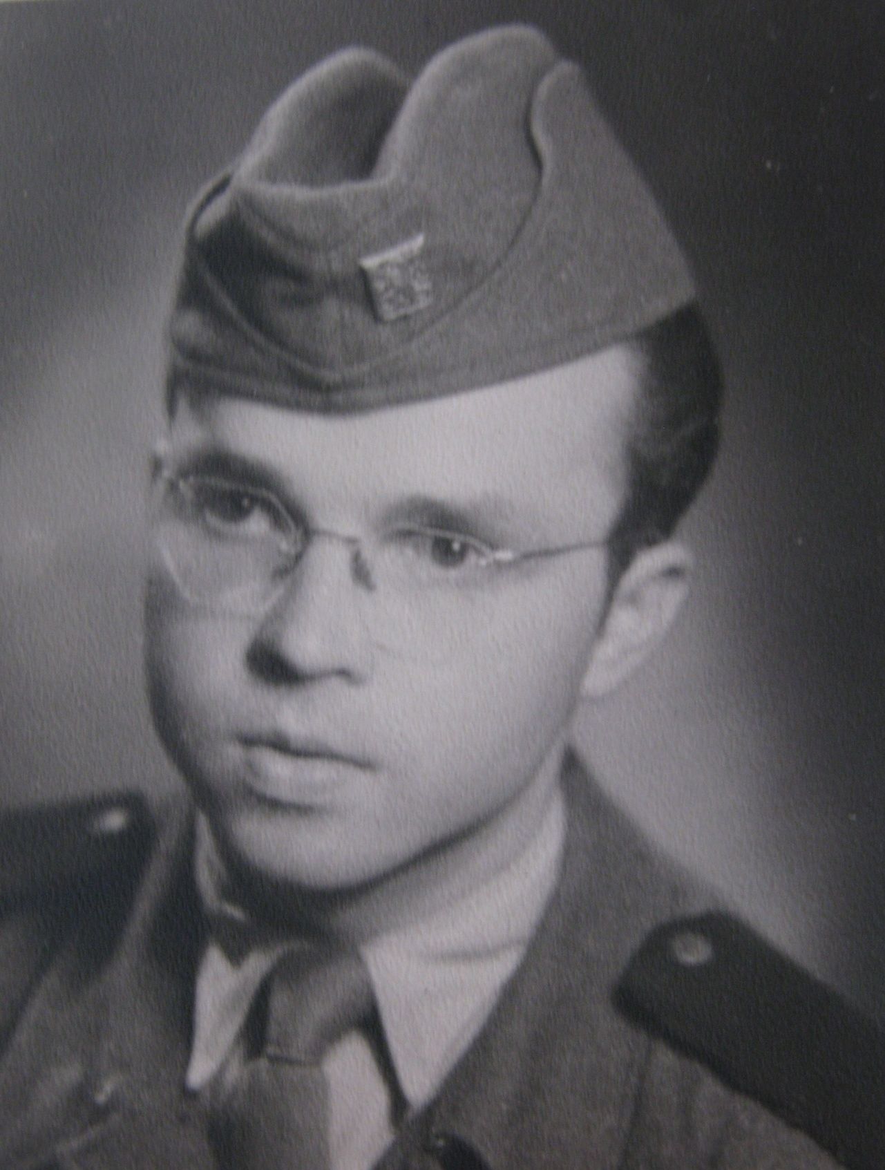 František Lhotský as a soldier of the Czechoslovak People's Army in the 1950s