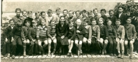 School photograph from 1948 (Jaroslav Svoboda in the second row, seventh from the right)