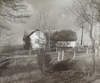 The house where František Štilec was born. Photograph taken after the war