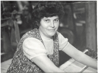 Mrs. Sokolová in the textile factory