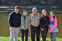 Meeting of pupils with Zdeněk Měšt'an in Bechyně