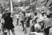 Brontosaurus movement trip to the Bohemian Paradise, 1975