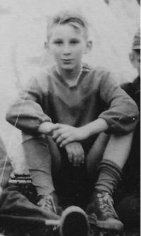 Václav Petříček at the age of fifteen