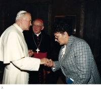 Meeting with Pope John Paul II; Rome 1990