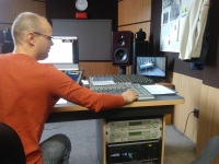 At the Czech Radio studio in Olomouc