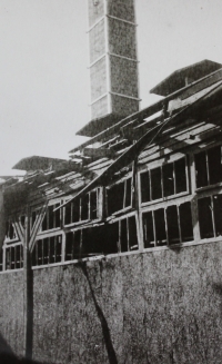 Bartoň YORD factory after the German army intervention at the end of World War II