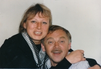 Eva Motyčková and Karel Kryl, California, April 22, 1989