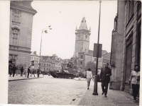 A tank on Old-Town Square