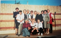 Class meeting, Emilie Škábová is in the first row in the middle, 2016