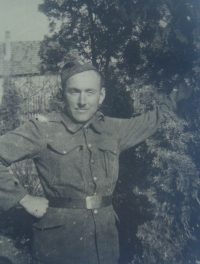 His friend Václav Damašek from Teremno, 1945