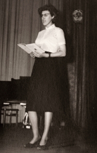 Alena Kovaříková in the 1950s