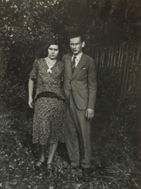 With his wife Helena Dupalová