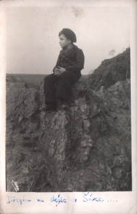 On a trip with his father in Šárka, Prague 6, photo shows little Ivo