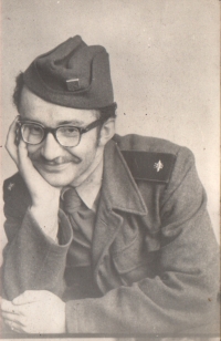 Ivo Medek in the military service, late 1950s