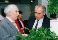 Opening of the Credit Bank Pilsen in Česká Lípa with Tomáš Ježek, 1993