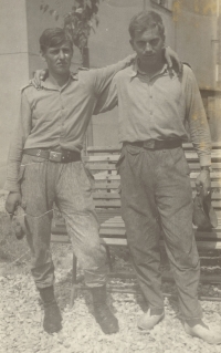 František Stránský (right) in military service, 1966–1967