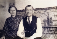 Vladimír Čada's paternal grandparents in the 1950s