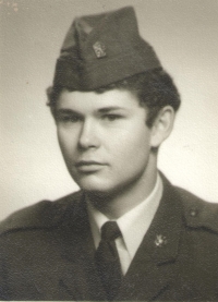 Jaroslav Adámek during basic military service