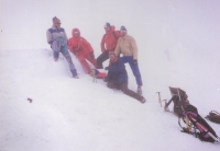 Jaroslav Adámek (second from left) on the summit of Mont Blanc in 1991