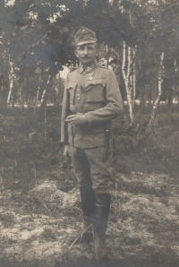 Jaroslav Adámek's maternal grandfather during the First World War in Russia