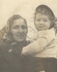 Jaroslav Adámek with his mother