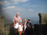 With grandchildren, 2008