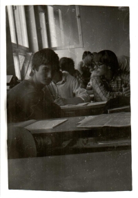 Pavol Tomašovič (right) during his studies at high school.