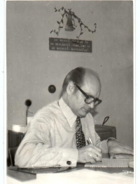 Pavel Tomašovic's father at work, 1960s