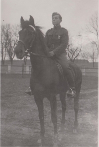 Karel Hladík as a soldier in the 1930s