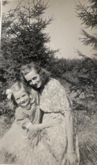 Věra Beránková with mother