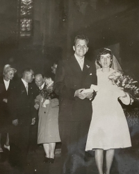 Věra Beránková's wedding, 1963