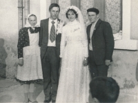 Wedding of Václav Veverka from Rovensko, undated