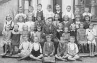 Václav Šimíček with his class in 1939-1940