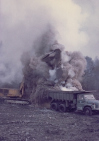 Extinguishing a spoil tip fire, Ostrava