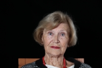 Jiřina Liebermannová during filming for Memory of Nations, September 2021, Horní Bečva