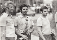 From left: brother Jiří Srnský, Josef Srnský, Jiří Syrovátko, Vrchlabí, first half of the 1970s