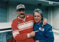 With teammate Pavel Nový at PickUp Cup, 1987