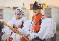 Antonín's son Jakub Konečný as a younger head miller at the Anenský Feast in Veselí nad Moravou