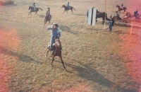 Antonín Konečný on horseback