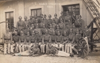 Volunteer firefighters in Dolní Moravice before World War II