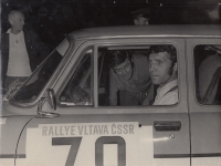 From left Jiří Syrovátko, Josef Srnský – Rallye Vltava, 1974