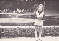 Four-year-old Jana on Charles Square
