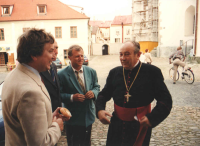 Inauguration by the provost of Jindřichův Hradec, 1995