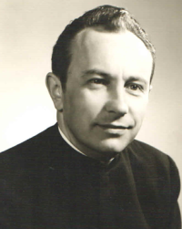 Václav Habart at the seminary, Litoměřice, 1975