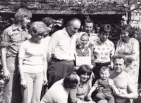 Family from Moravian Wallachia, František Čech in the middle