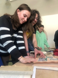 The student team at the workshop in the Security Services Archive