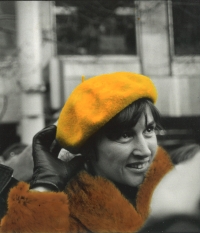 Dagmar Pokorná on Wenceslas Square, 1989