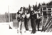 Aleš Suk (on the left) at the Junior Championships in France, 1990