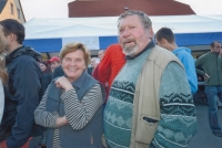 With husband, 2012