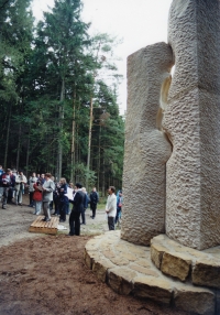 Unveiling of the Reconciliation Cross on Buková hora, 2002